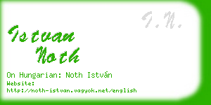 istvan noth business card